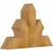Ekena Millwork Richland Rough Sawn Timber Gable Bracket, Western Red Cedar, 36"W x 24"H x 6"D x 6"F, 16/12 Pitch GBW036X24X0606RIC00RWR - alternate 4